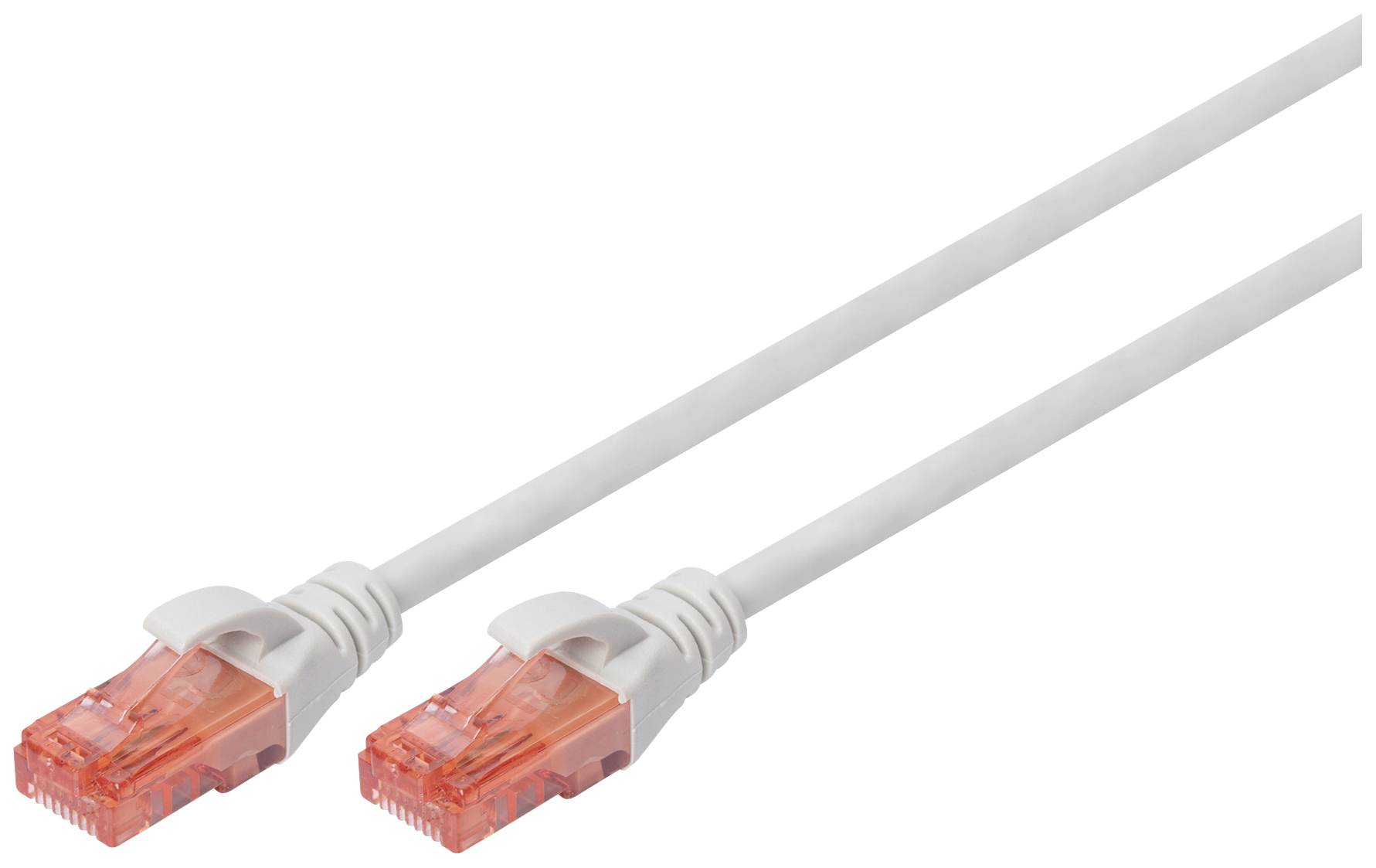 Digitus DK-1617-040 RJ45 Netzwerkkabel, Patchkabel CAT 6 U/UTP 4.00 m Grau Halogenfrei, Ungeschirmt
