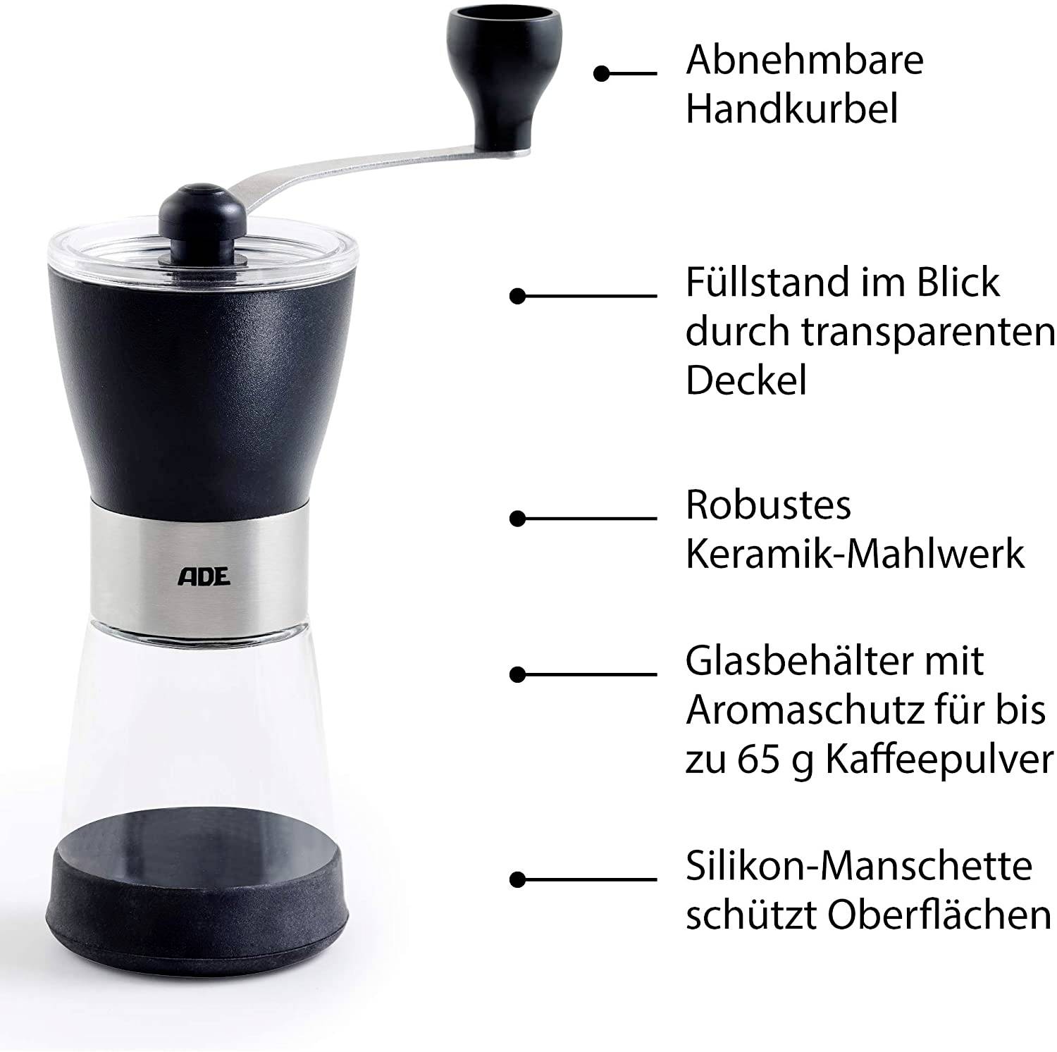 ADE KG2000 KG2000 Kaffeemühle Schwarz, Grau