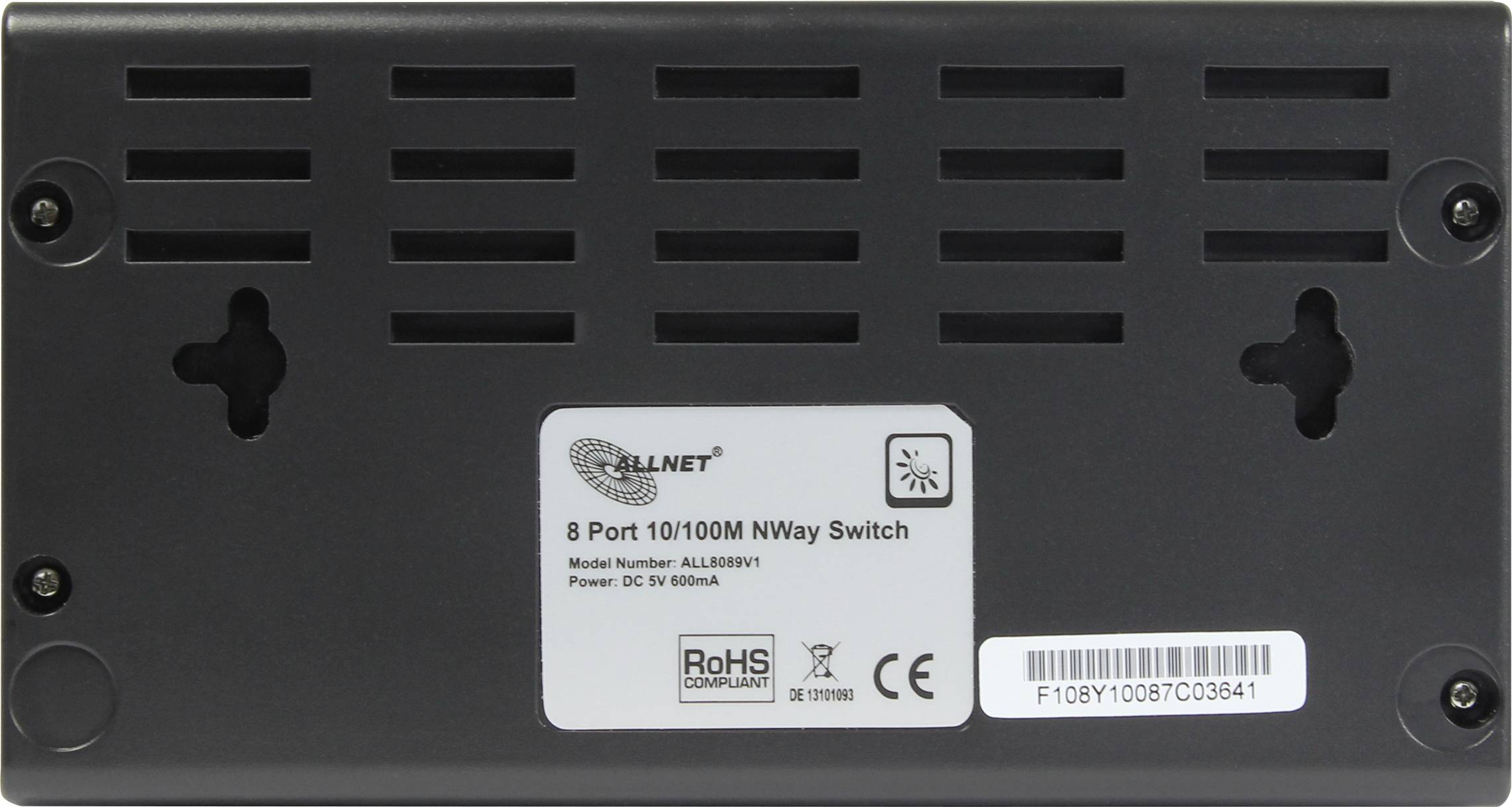 Allnet ALL8089v1 Netzwerk Switch 8 Port 10 / 100MBit/s