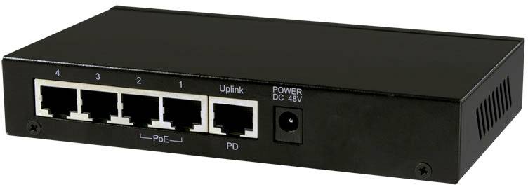 Allnet ALL-SG8205PD Netzwerk Switch ALL-SG8205PD 4+1 Port PoE-Funktion
