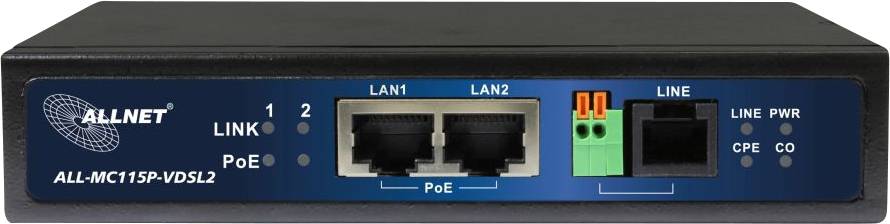Allnet ALL-MC115PVDSL2 Slave Modem Netzwerkverlängerung 2-Draht Reichweite (max.): 1000 m 1 St. 100 MBit/s