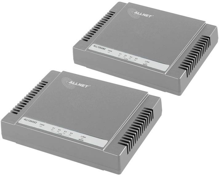Allnet ALL126Ax3 Bundle Netzwerkverlängerung 2-Draht Reichweite (max.): 2500 m 1 Set 100 MBit/s