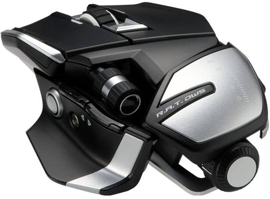 MadCatz R.A.T. DWS wireless Ergonomische Gaming-Maus Bluetooth® Optisch Schwarz 14 Tasten 16000 dpi Ergonomisch