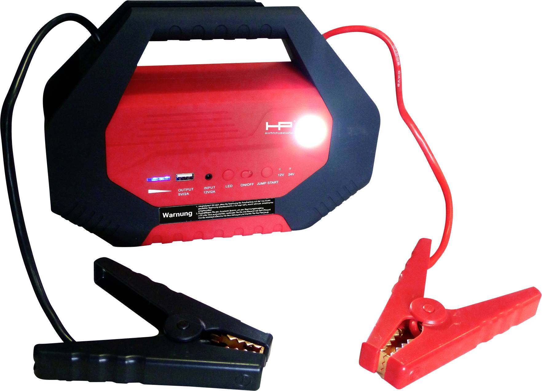 HP Autozubehör Power Pack 1000A 24Ah 12/24V Powerstation ohne Laderegler