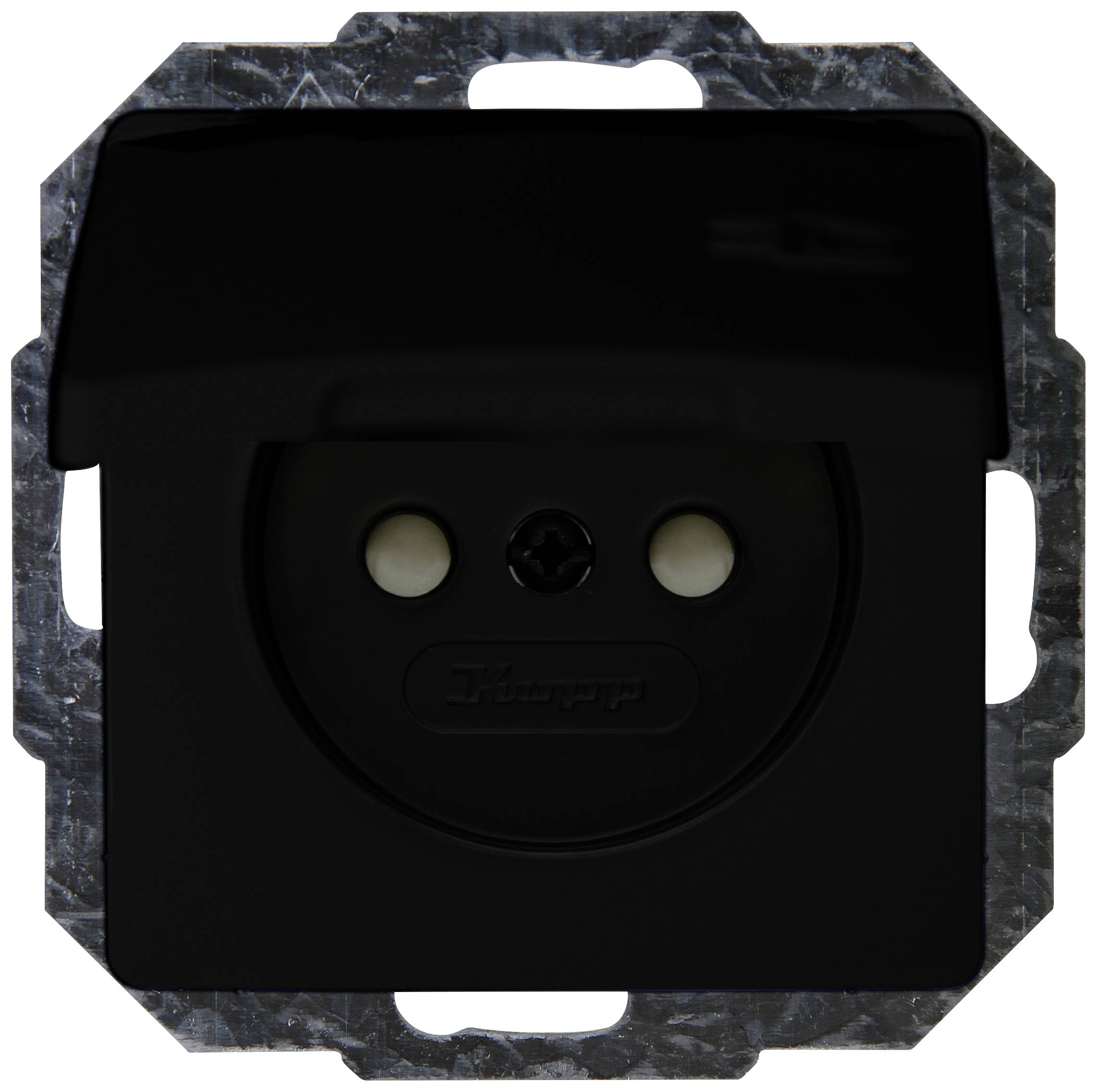 Kopp Einsatz Steckdose Paris Schwarz (matt) 944850084 1 St.