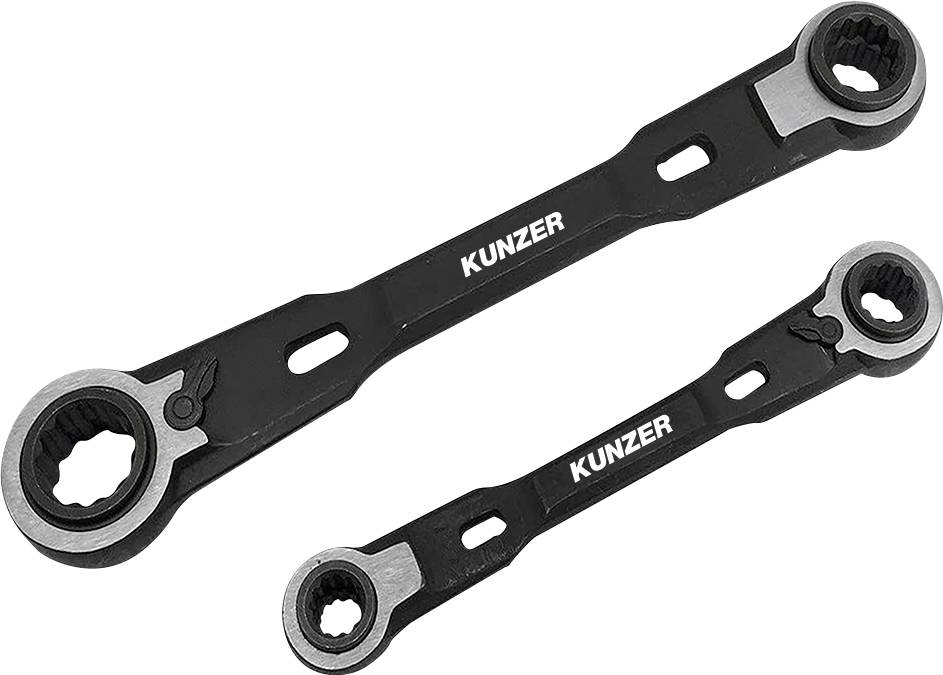 Kunzer 7RRS02 Ring-Ratschenschlüssel-Satz 4fach Schlüsselweite (Metrisch) 8 - 19mm