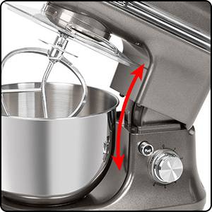 Profi Cook PC-KM 1197 anthrazit Küchenmaschine 1200 W Anthrazit