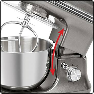 Profi Cook PC-KM 1197 anthrazit Küchenmaschine 1200 W Anthrazit