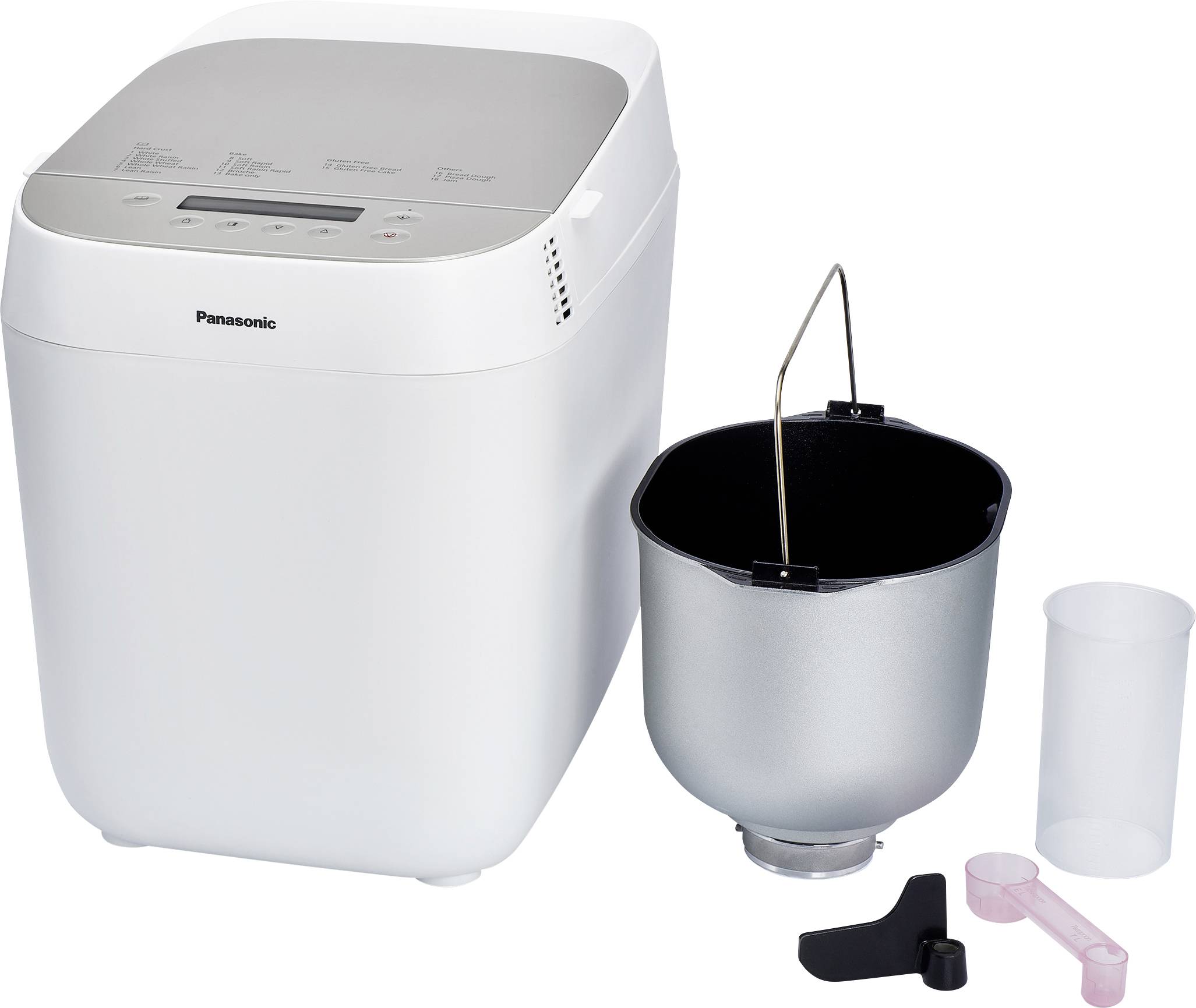 Panasonic Croustina Brotbackautomat mit Messbecher, Antihaftbeschichtung 500g Weiß