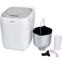 Panasonic Croustina Brotbackautomat mit Messbecher, Antihaftbeschichtung 500g Weiß Panasonic Croustina Brotbackautomat mit Messbecher, Antihaftbeschichtung 500g Weiß