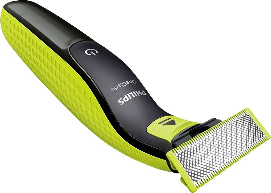 Philips OneBlade Rasierer, Bartschneider, Körperhaartrimmer abwaschbar Hellgrün, Dunkelgrau