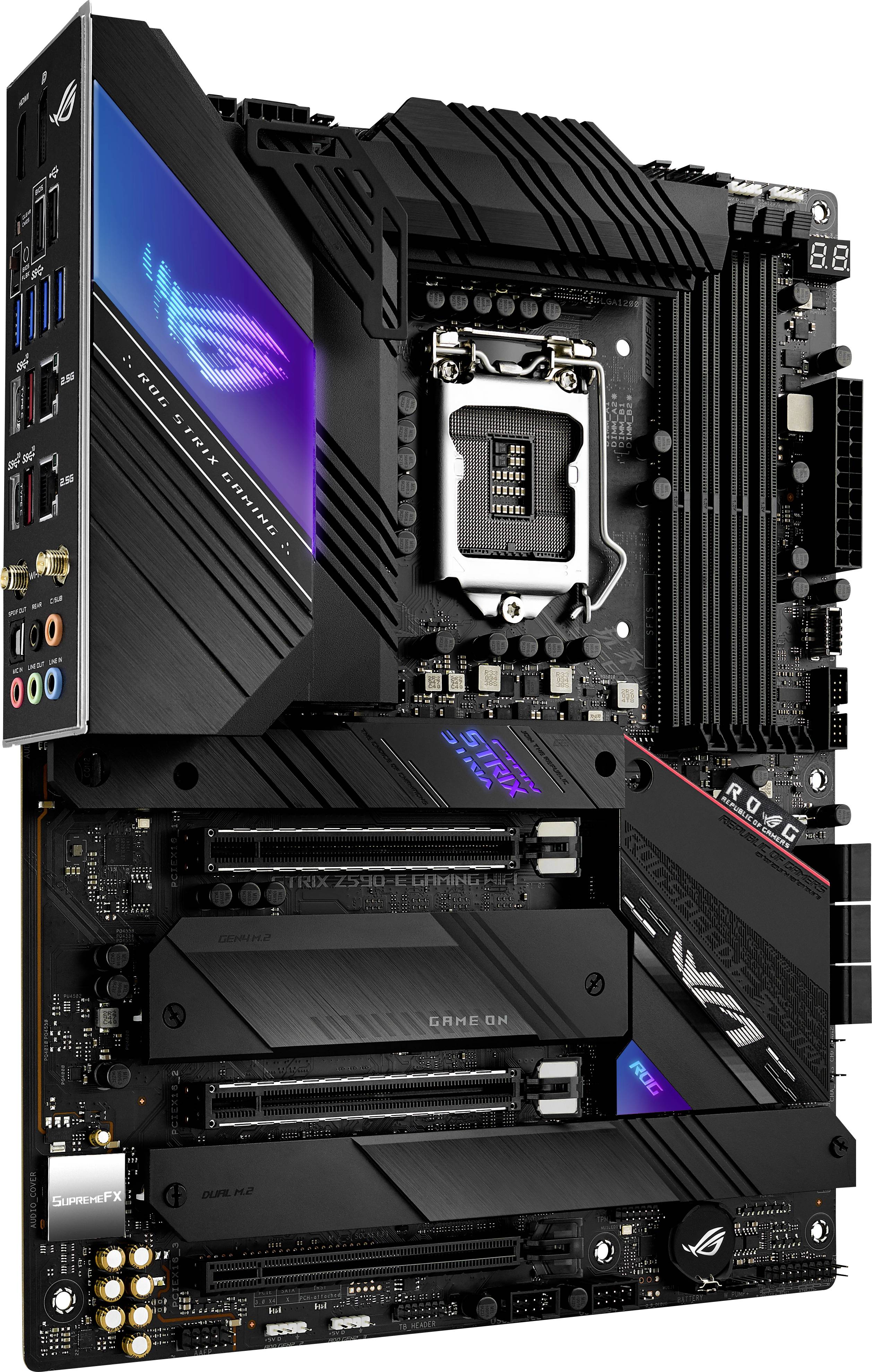 Asus ROG STRIX Z590-E GAMING WIFI Mainboard Sockel (PC) Intel® LGA 1200 Formfaktor (Details) ATX Mainboard-Chipsatz Intel® Z590