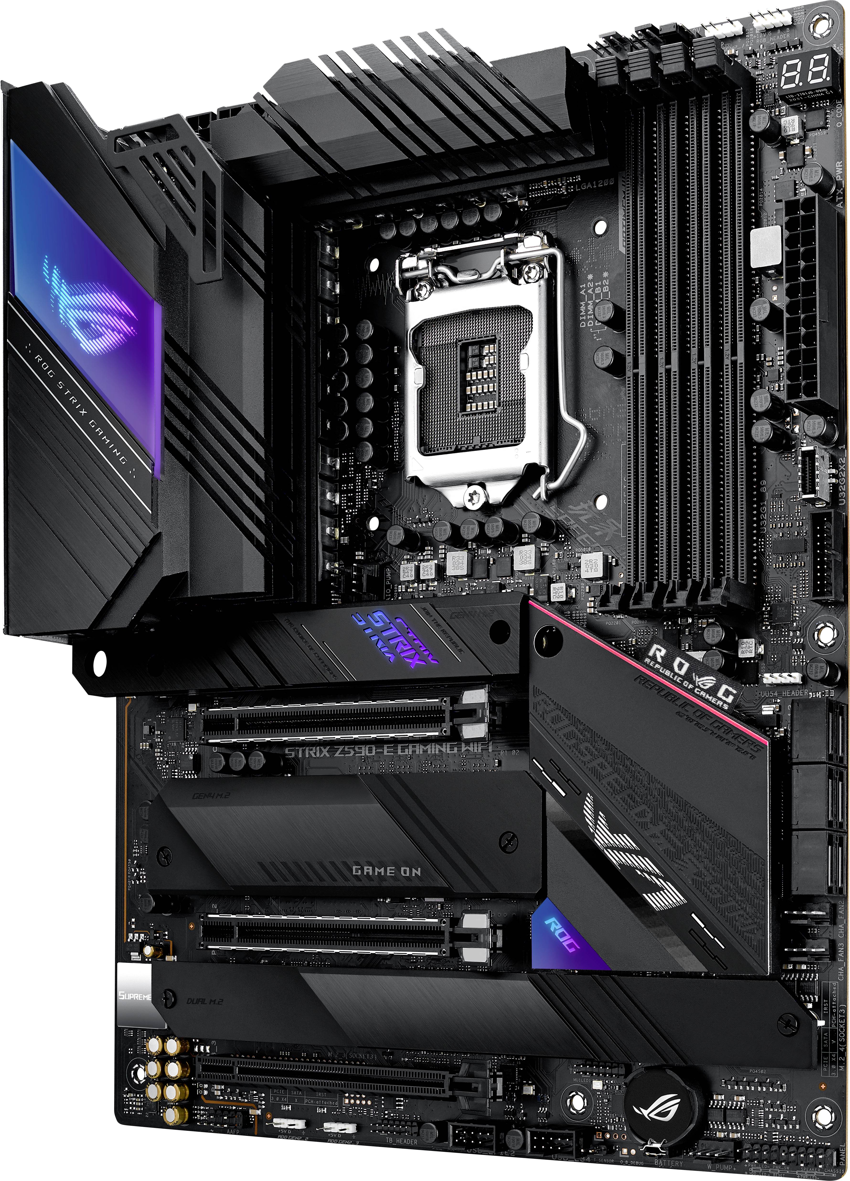 Asus ROG STRIX Z590-E GAMING WIFI Mainboard Sockel (PC) Intel® LGA 1200 Formfaktor (Details) ATX Mainboard-Chipsatz Intel® Z590