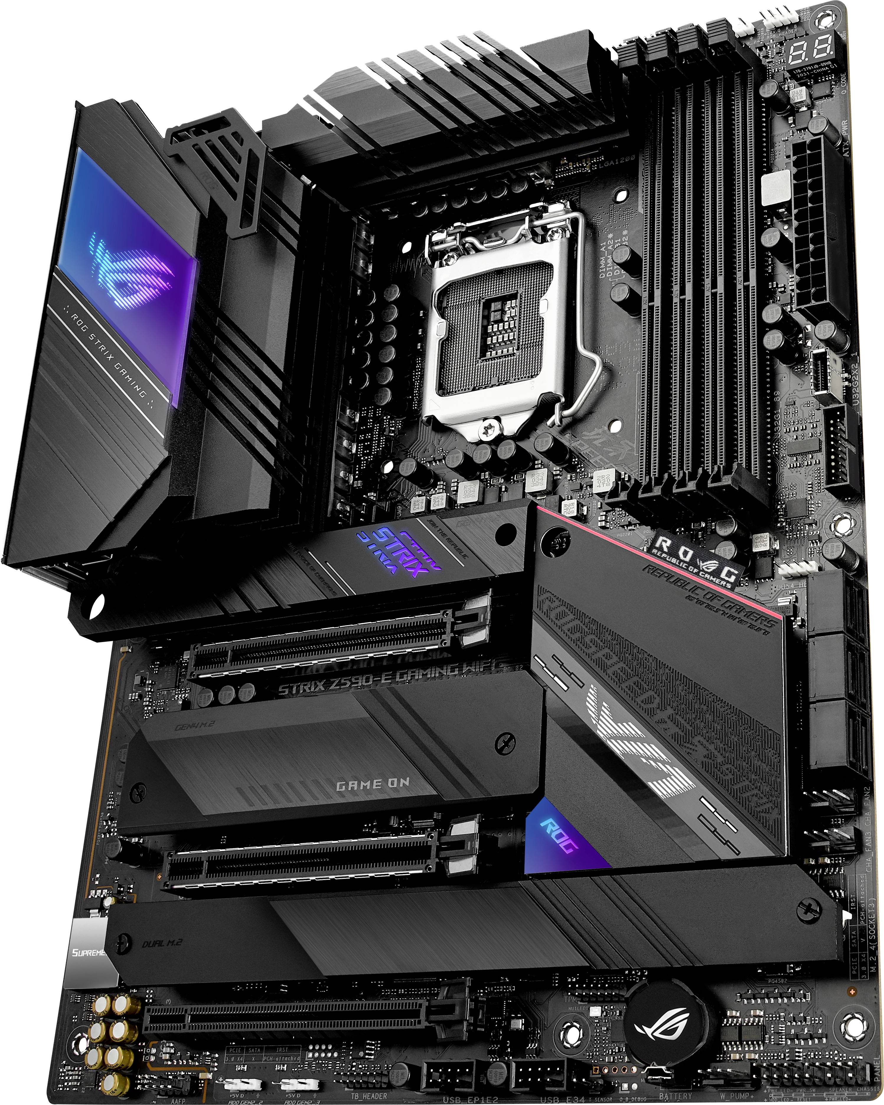 Asus ROG STRIX Z590-E GAMING WIFI Mainboard Sockel (PC) Intel® LGA 1200 Formfaktor (Details) ATX Mainboard-Chipsatz Intel® Z590