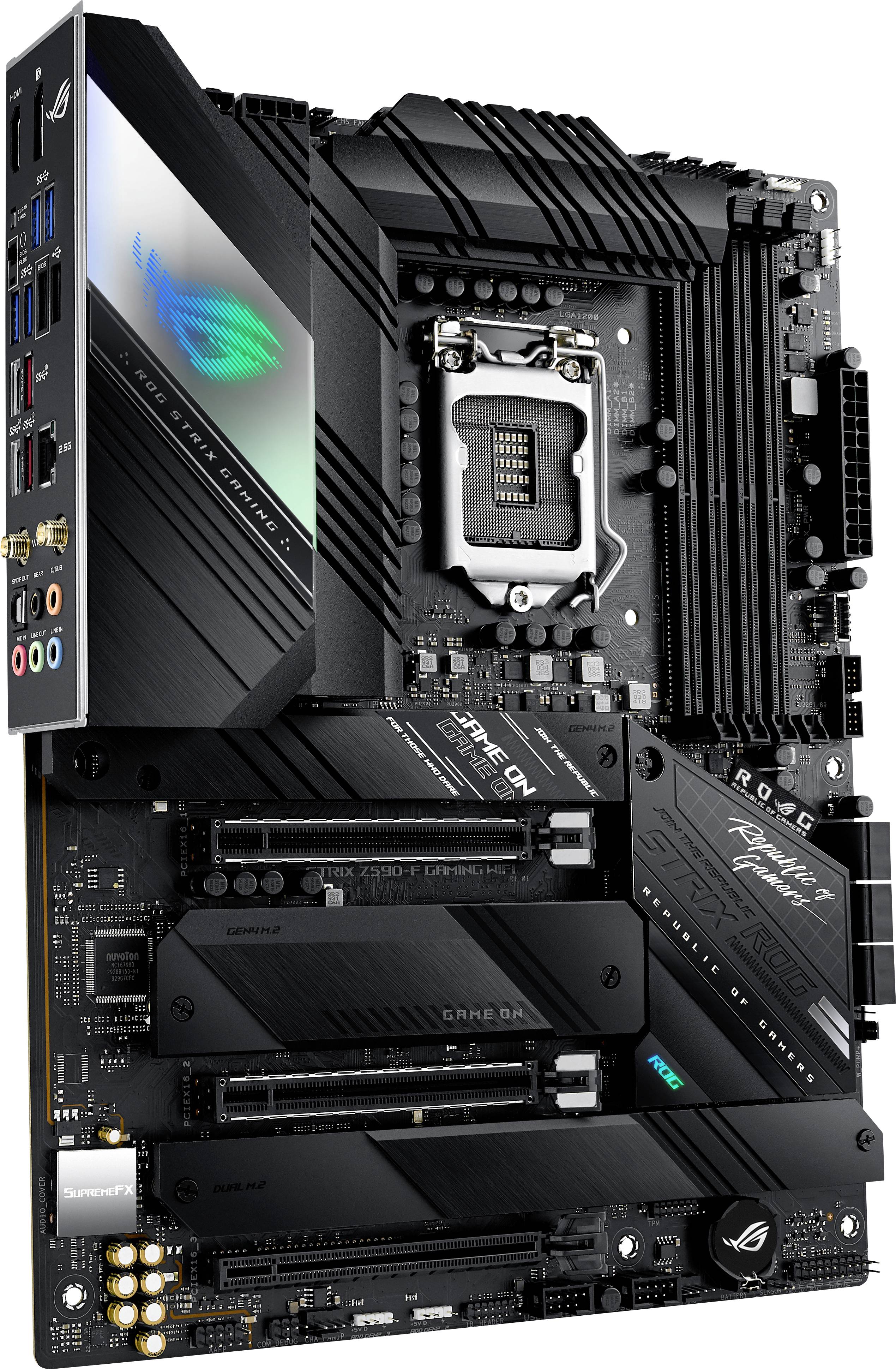 Asus ROG STRIX Z590-F GAMING WIFI Mainboard Sockel (PC) Intel® 1200 Formfaktor (Details) ATX Mainbo