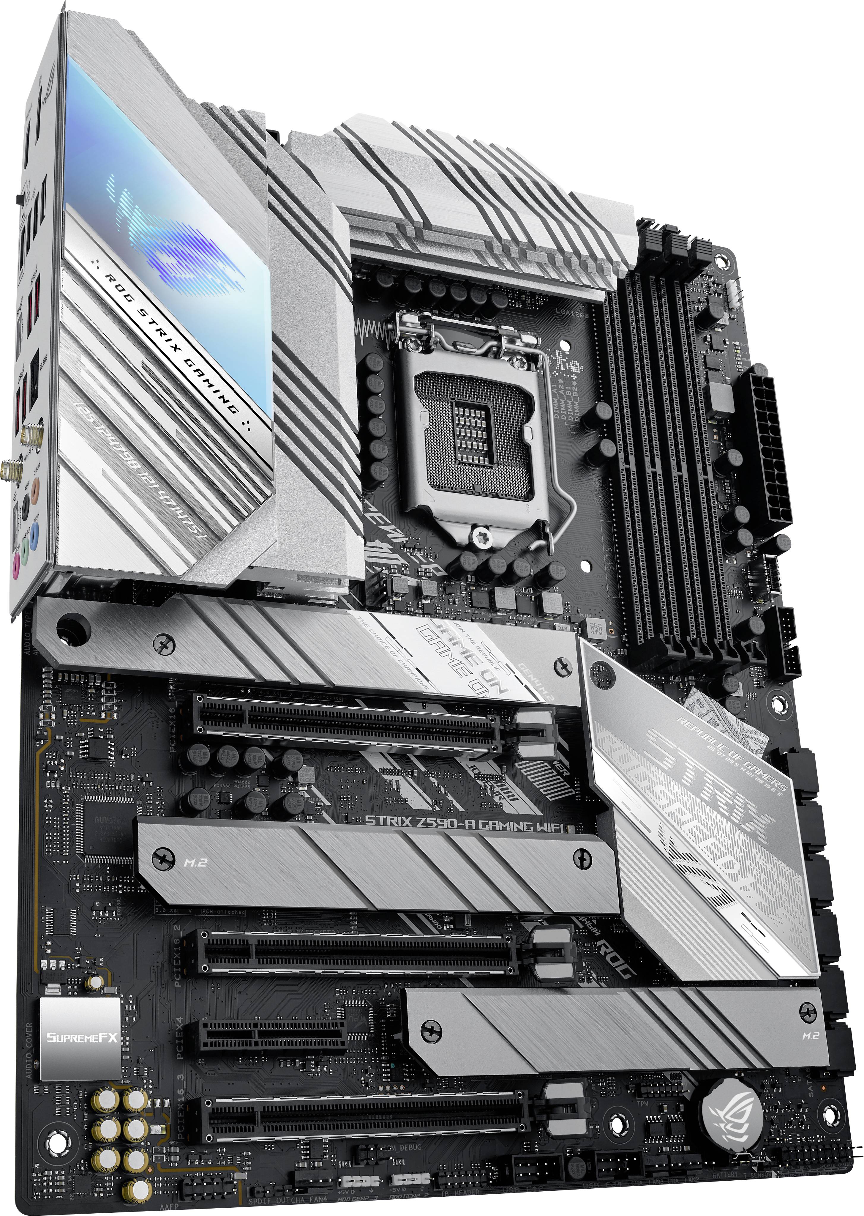 Asus ROG STRIX Z590-A GAMING WIFI Mainboard Sockel (PC) Intel® LGA 1200 Formfaktor (Details) ATX Mainboard-Chipsatz Intel® Z590