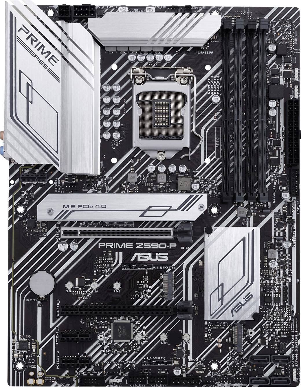 Asus PRIME Z590-P Mainboard Sockel (PC) Intel® LGA 1200 Formfaktor (Details) ATX Mainboard-Chipsatz Intel® Z590