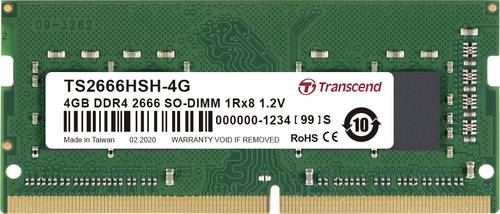 Transcend Laptop Arbeitsspeicher Modul DDR4 4GB 1 x 4GB Non ECC 2666MHz 260pin SO DIMM CL19 TS2666HS  - Onlineshop Voelkner