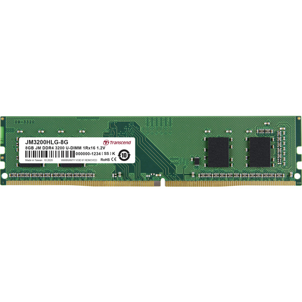 Transcend JetRAM PC-Arbeitsspeicher Modul DDR4 8GB 1 x 8GB 3200MHz 288pin DIMM JM3200HLG-8G