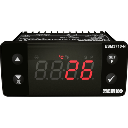 Emko ESM-3710-N 2-Punkt-Regler Temperaturregler PTC -50 bis 130 °C Relais 16 A (L x B x H) 65 x 76