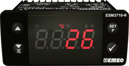 Emko ESM-3710-N.8.10.0.1/00.00/2.0.0.0 2-Punkt-Regler Temperaturregler K 0 bis 999 °C Relais 16 A (L x B x H) 65 x 76 x