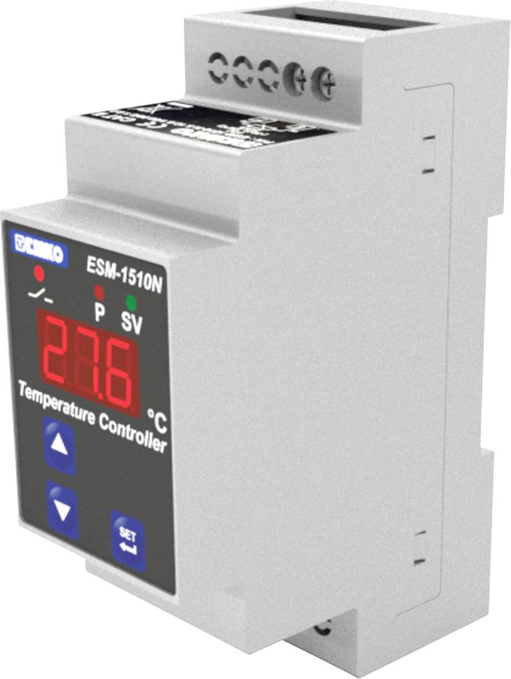 Emko ESM-1510-N.5.10.0.1/00.00/2.0.0.0 2-Punkt-Regler Temperaturregler K 0 bis 999°C Relais 5A (L x B x H) 62 x 35 x 90mm