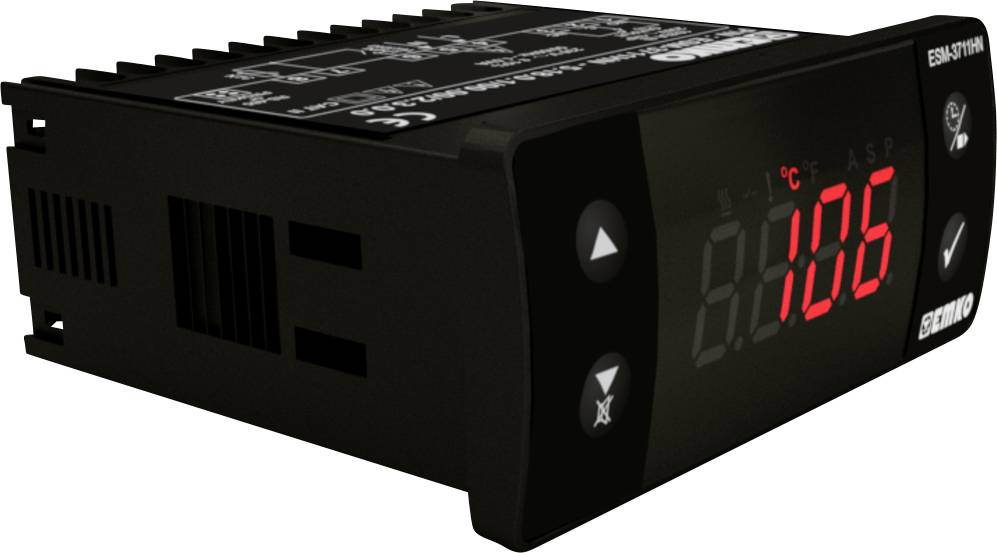 Emko ESM-3711-HN.5.10.0.1/00.00/1.0.0.0 2-Punkt-Regler Temperaturregler K 0 bis 999°C Relais 16A (L x B x H) 65 x 76 x 35mm