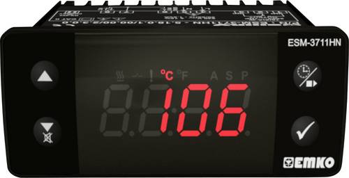 Emko ESM-3711-HN.5.14.0.1/00.00/1.0.0.0 2-Punkt-Regler Temperaturregler Pt1000 -50 bis 400 °C Relai
