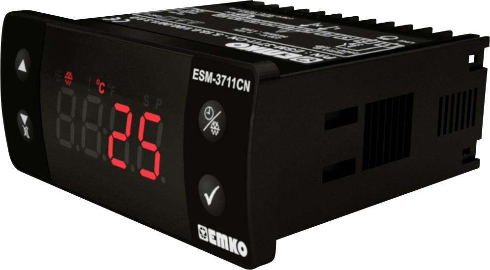 Emko ESM-3711-CN.8.12.0.1/00.00/1.0.0.0 2-Punkt-Regler Temperaturregler PTC -50 bis 130°C Relais 16A (L x B x H) 65 x 76 x 35mm