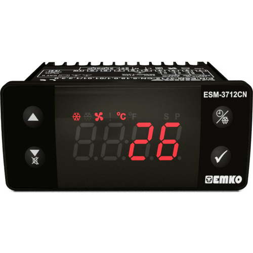 Emko ESM-3712-CN.5.12.0.1/01.01/1.0.0.0 2-Punkt-Regler Temperaturregler PTC -50 bis 130 °C Relais 1
