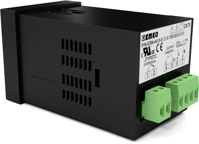 Emko ESM-4410.2.14.0.1/00.00/2.0.0.0 2-Punkt-Regler Temperaturregler Pt1000 -50 bis 400 °C Relais 7