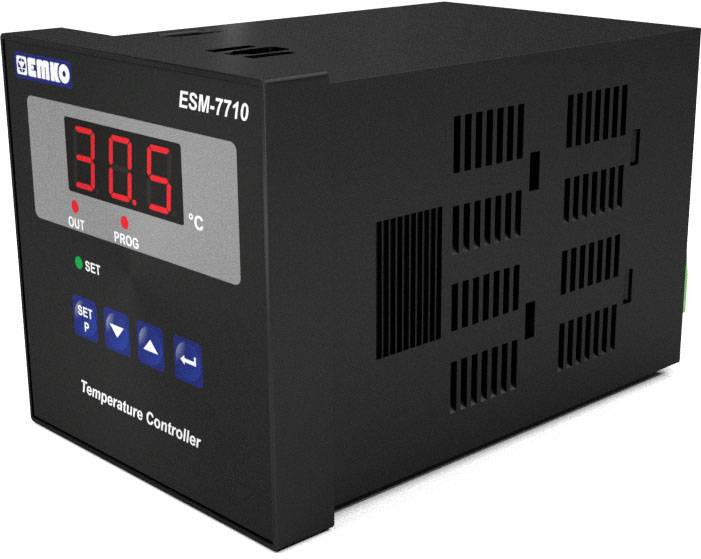 Emko ESM-7710.2.10.0.1/01.00/2.0.0.0 2-Punkt-Regler Temperaturregler K 0 bis 999°C Relais 7A (L x B x H) 95 x 72 x 72mm