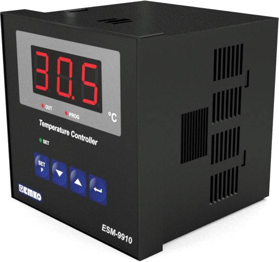 Emko ESM-9910.5.12.0.1/01.00/2.0.0.0 2-Punkt-Regler Temperaturregler PTC -50 bis 130°C Relais 7A (L x B x H) 96 x 96 x 96mm
