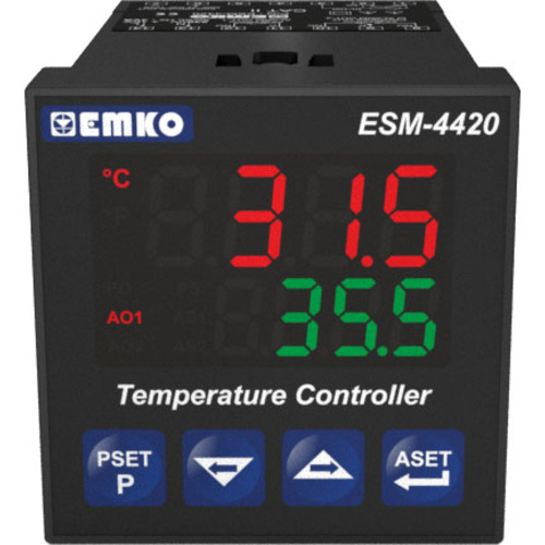 Emko ESM-4420.2.20.0.1/01.02/0.0.0.0 2-Punkt, P, PI, PD, PID Temperaturregler J, K, R, S, T, Pt100