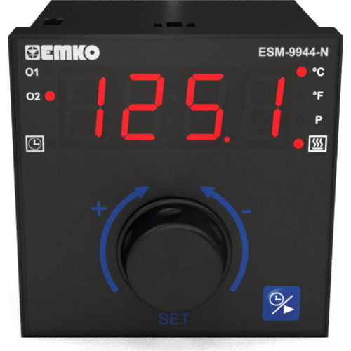 Emko ESM-9944-N.2.20.0.1/01.00/1.0.0.0 2-Punkt, P, PI, PD, PID Temperaturregler Pt100, J, K, R, S -200 bis 1700°C Relais 7