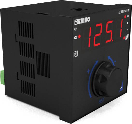 Emko ESM-9944-N.2.20.0.1/01.00/1.0.0.0 2-Punkt, P, PI, PD, PID Temperaturregler Pt100, J, K, R, S -200 bis 1700°C Relais 7