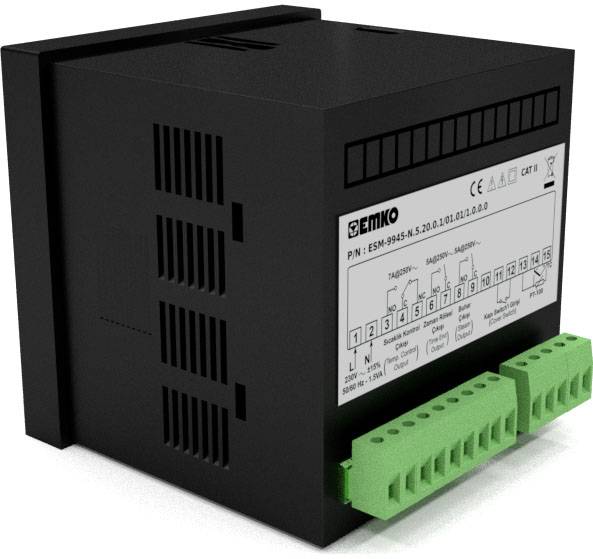 Emko ESM-9945-N.2.20.0.1/01.01/1.0.0.0 2-Punkt, P, PI, PD, PID Temperaturregler Pt100, J, K, R, S -200 bis 1700°C Relais 7