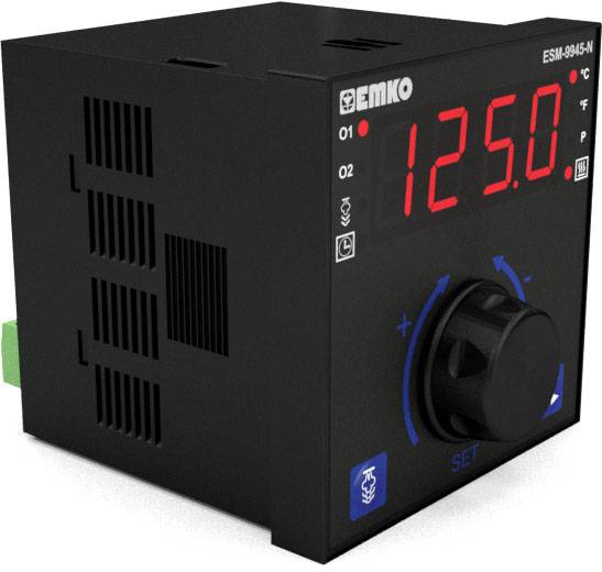 Emko ESM-9945-N.5.20.0.1/01.01/1.0.0.0 2-Punkt, P, PI, PD, PID Temperaturregler Pt100, J, K, R, S -200 bis 1700°C Relais 7