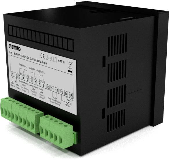 Emko ESM-9945-N.5.20.0.1/01.01/1.0.0.0 2-Punkt, P, PI, PD, PID Temperaturregler Pt100, J, K, R, S -200 bis 1700°C Relais 7