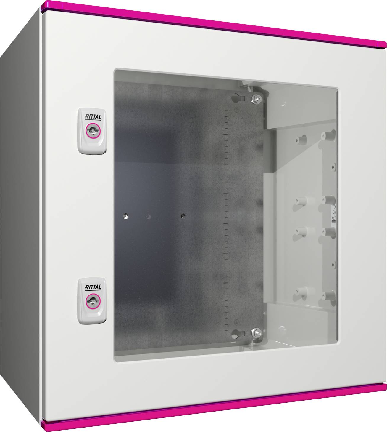 Rittal AX 1454.000 Schaltschrank 500 x 500 x 300 Polyester, Stahlblech, Polycarbonat Lichtgrau 1 St.