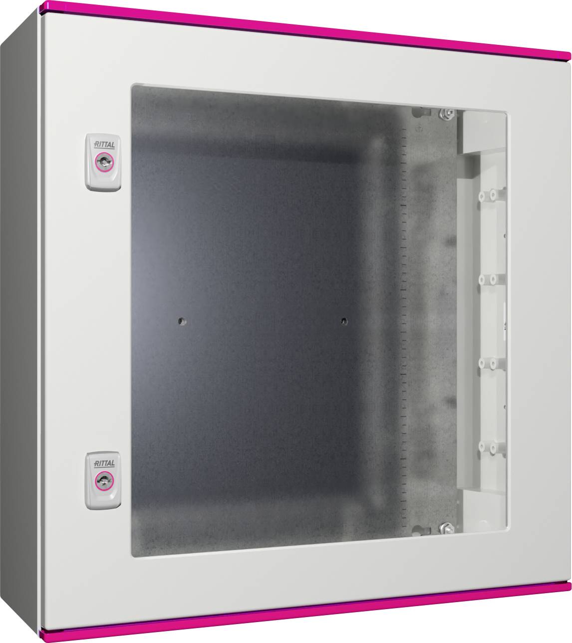 Rittal AX 1467.000 Schaltschrank 600 x 600 x 200 Polyester, Stahlblech, Polycarbonat Lichtgrau 1St.