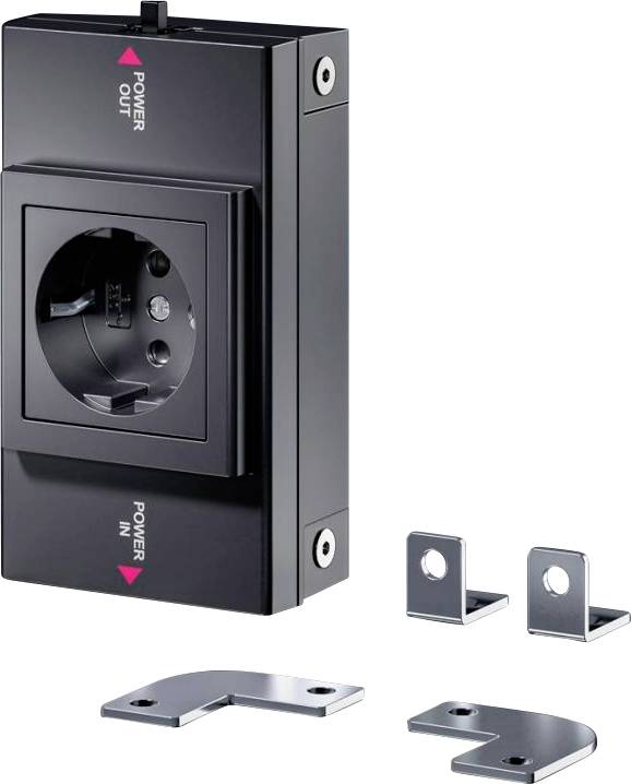 Schaltschrank-Steckdose Rittal SZ 2500.710 Grau (L x B x H) 43.5 x 163 x 68 mm