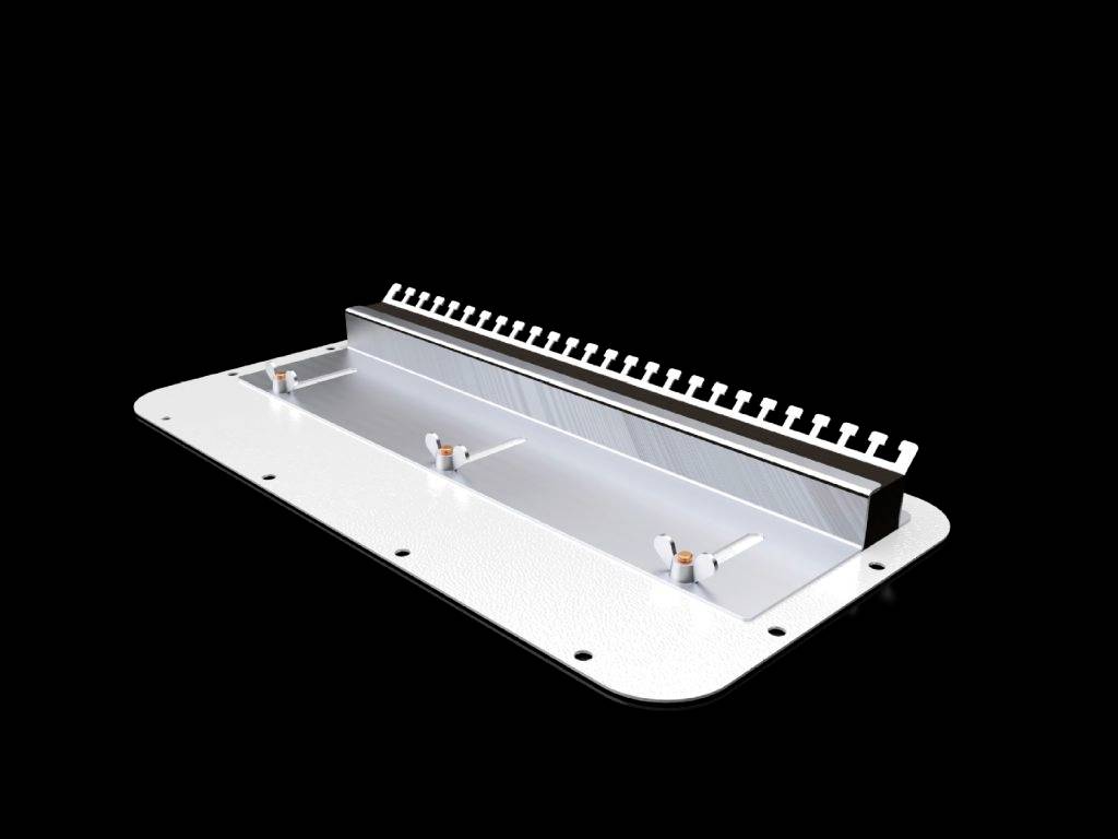 Rittal SZ 2567.400 Flanschplatte (L x B) 221 mm x 436 mm Stahl Grau 1 St.