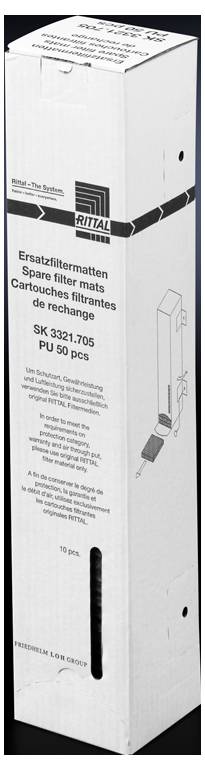 Rittal SK 3321.705 Ersatz-Filtermatte (B x H x T) 89 x 89 x 10 mm 50 St.