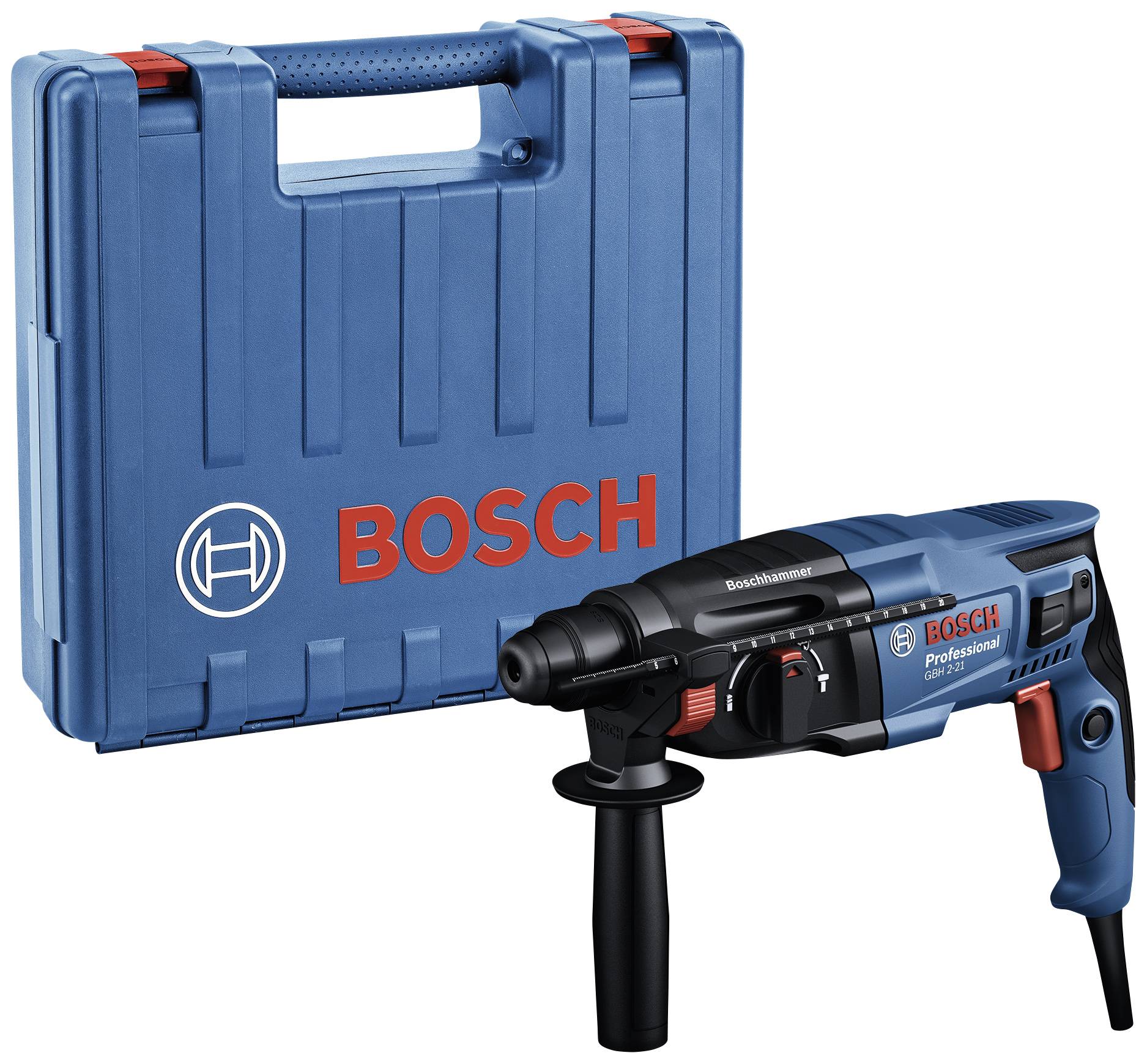 Bosch Professional GBH 2-21 SDS-Plus-Bohrhammer 230V 720W inkl. Koffer
