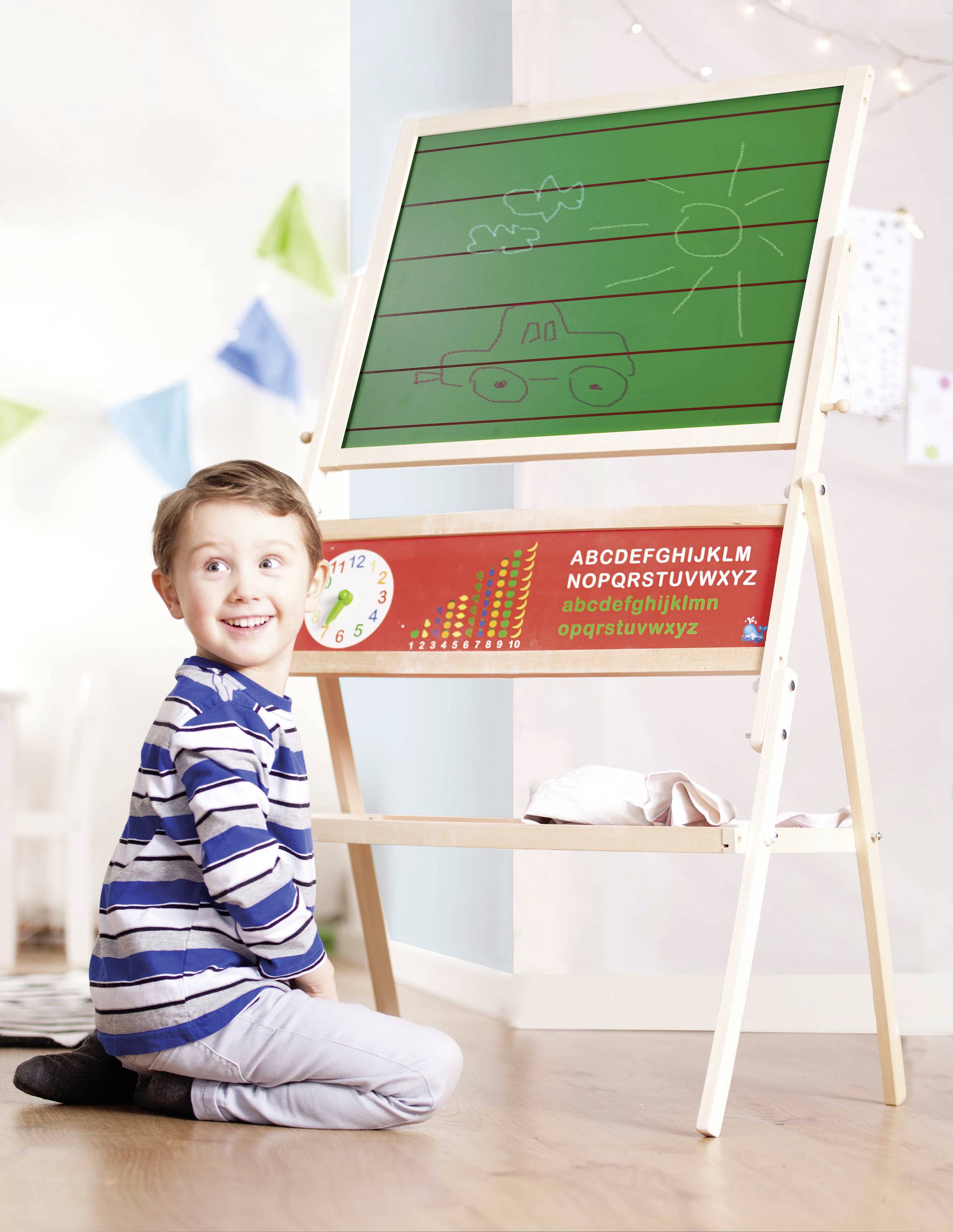 30034 Standtafel Natur 66,5 x 40 x 107 cm