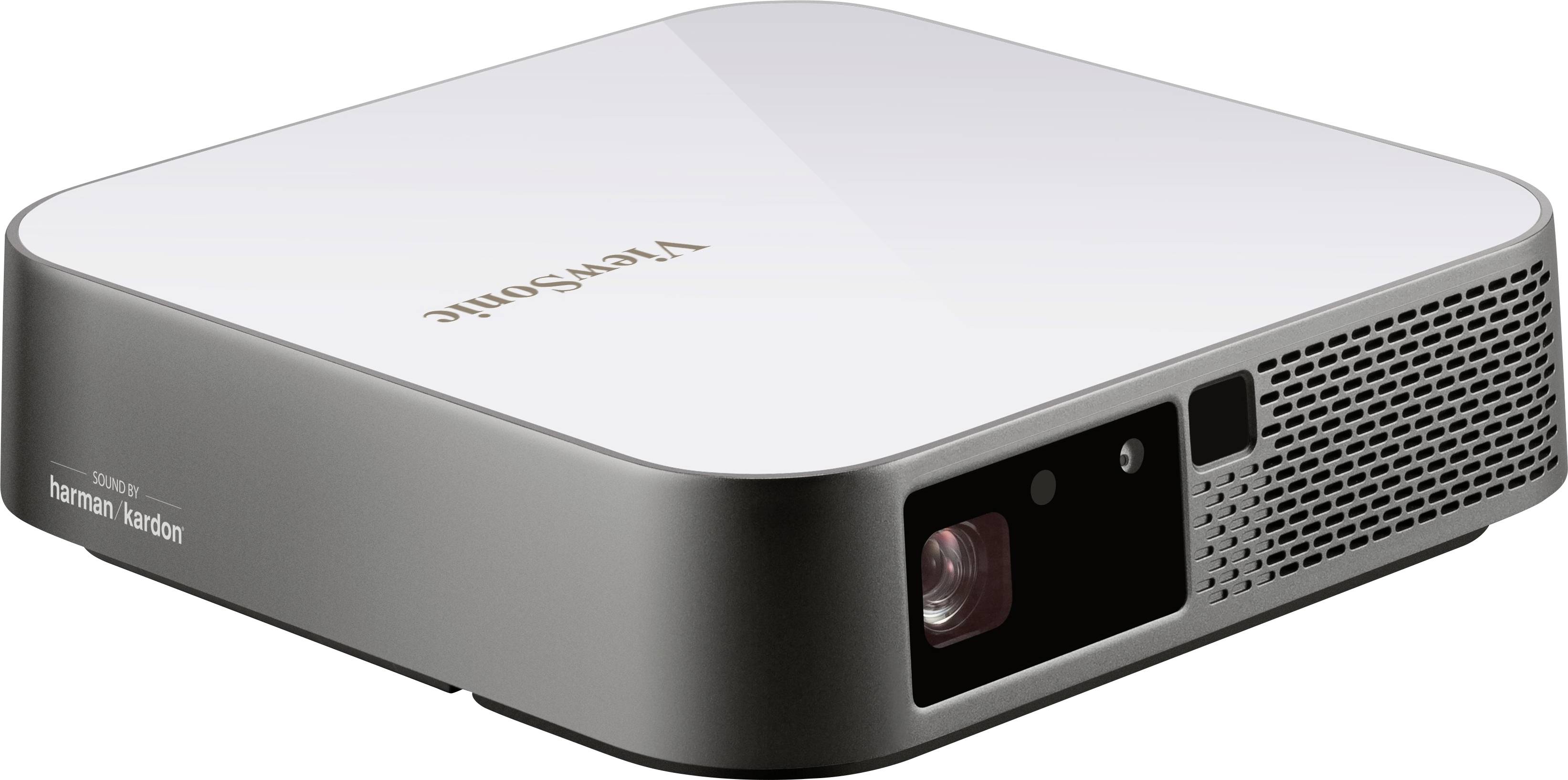 Viewsonic Beamer M2E LED 1000 lm 1920 x 1080 Full HD Direct Power on/off, Full HD, Integrierter Lautsprecher, Micro-USB Typ-C, WLAN, mit