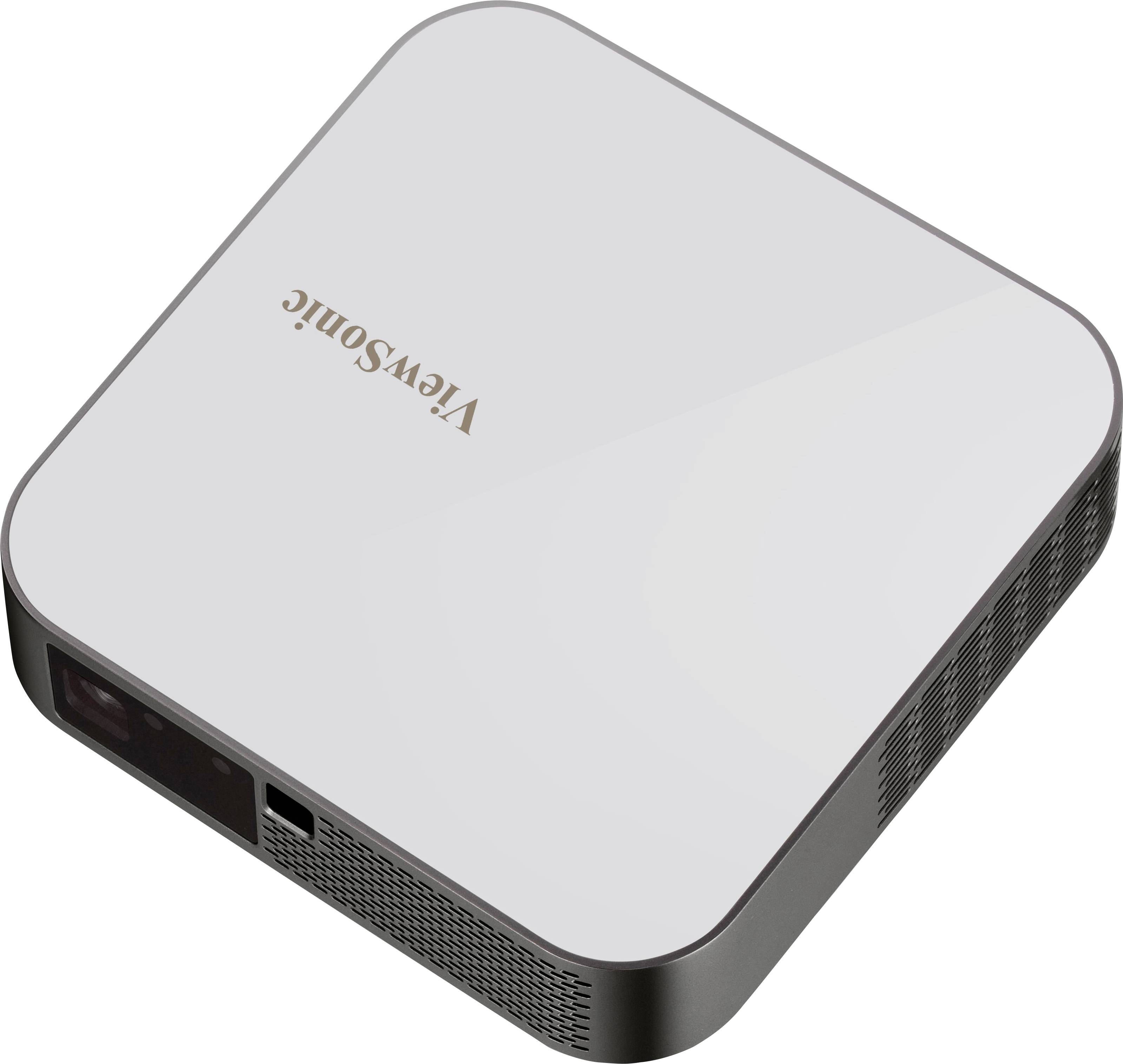 Viewsonic Beamer M2E LED 1000 lm 1920 x 1080 Full HD Direct Power on/off, Full HD, Integrierter Lautsprecher, Micro-USB Typ-C, WLAN, mit