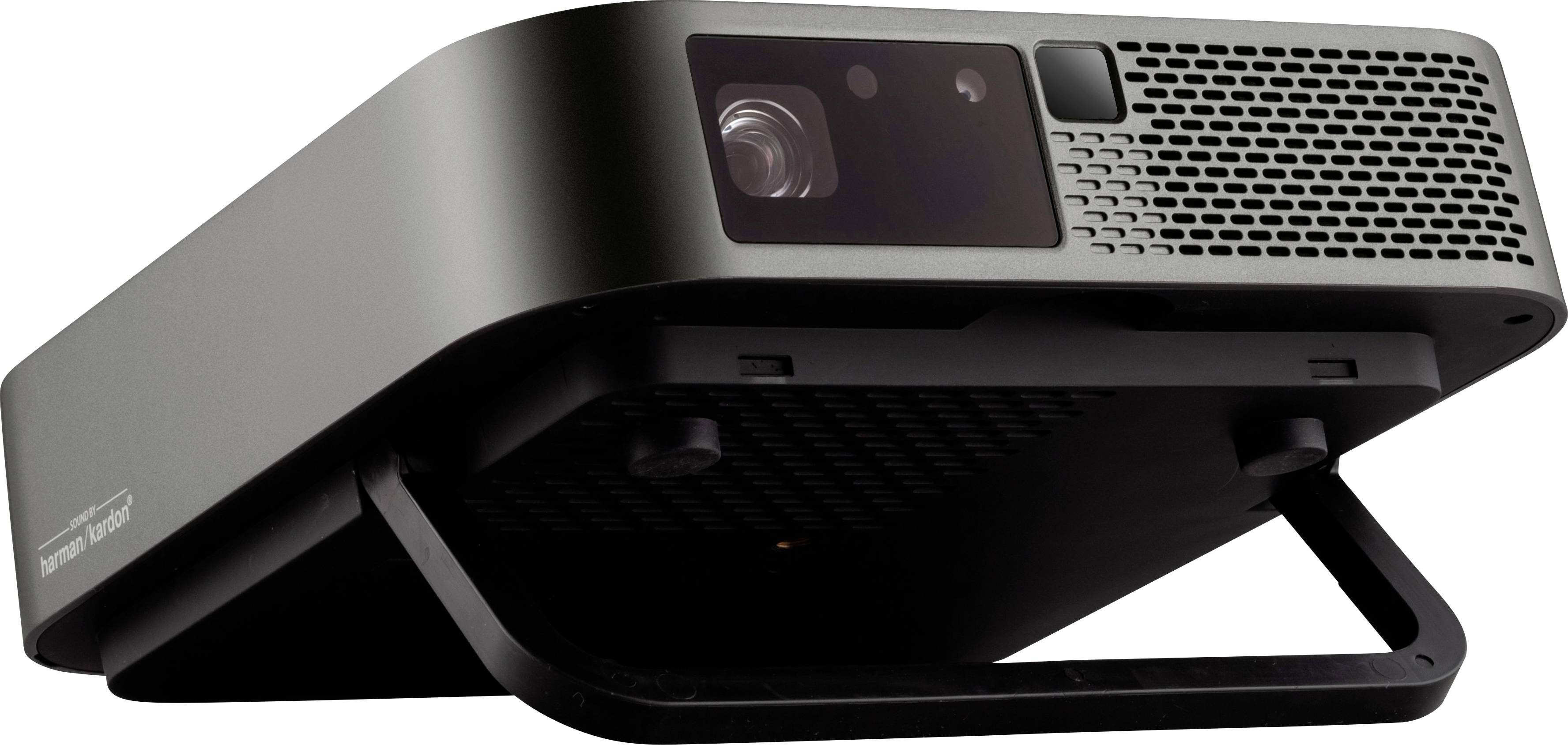 Viewsonic Beamer M2E LED 1000 lm 1920 x 1080 Full HD Direct Power on/off, Full HD, Integrierter Lautsprecher, Micro-USB Typ-C, WLAN, mit