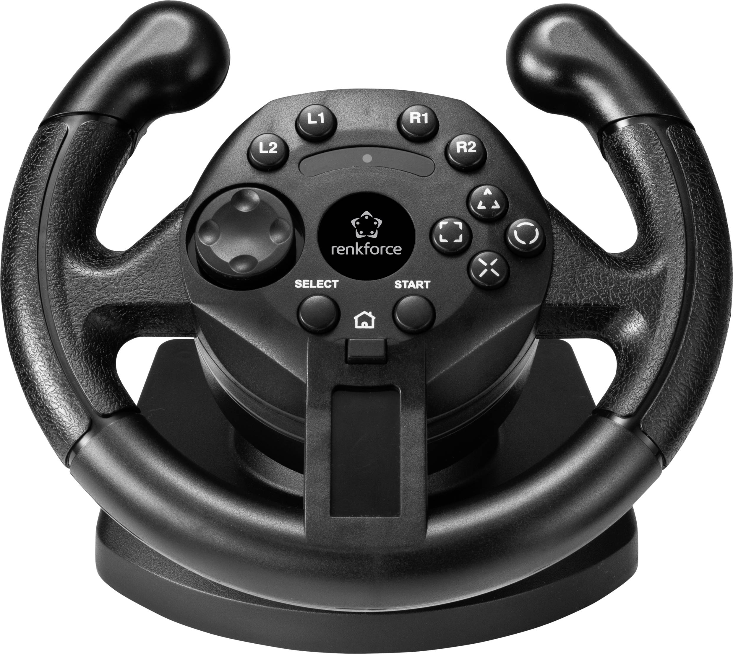 Renkforce RF-GW-200 Lenkrad USB PC, PlayStation 3 Schwarz inkl. Pedale